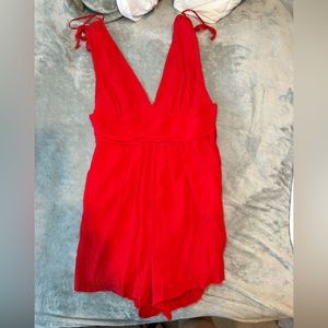 Red romper